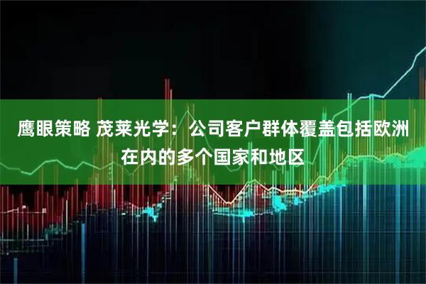 鹰眼策略 茂莱光学：公司客户群体覆盖包括欧洲在内的多个国家和地区